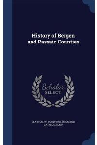 History of Bergen and Passaic Counties