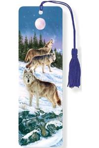 Wolves 3-D Bookmark