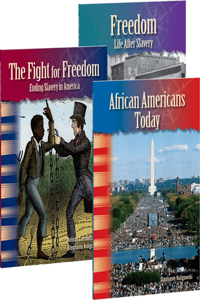African American Historical Timeline - 3 Book Set - Grades 4-5