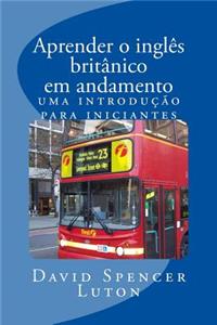 Aprender o inglês britânico em andamento
