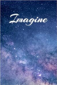 Imagine: Journal, Blank Book Lavender Blue Starry Sky: Volume 5
