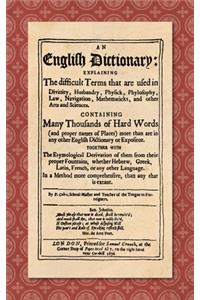 English Dictionary (1676)