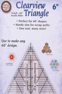 Clearview Triangle 6 Inch - 60 Acrylic Ruler