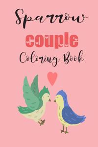 Sparrow Couple Coloring Book