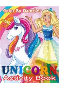 Unicorn Color By Number Activity Book