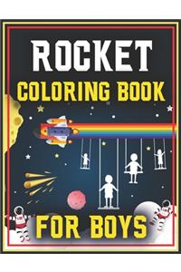 Rocket Coloring Book for Boys