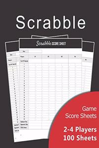 Scrabble Game Score sheets