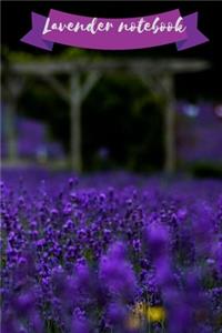 Lavender notebook