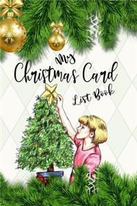 My Christmas Card List Book