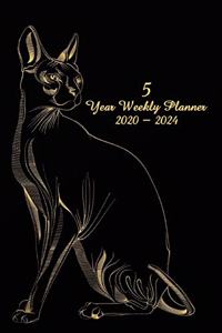 5 Year Weekly Planner 2020 - 2024
