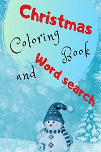 Christmas Coloring Book and Word Search