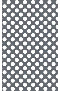 Polka Dots - Slate Grey 101 - Lined Notebook With Margins 5x8