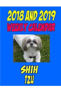 2018 and 2019 Weekly Calendar Shih Tzu