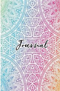 Journal: Beautiful Mandala Journal: Modern Design 6x9 Wide Ruled Lined 120 Pages