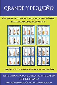 Hojas de actividades imprimibles para niños (Grande y pequeño)