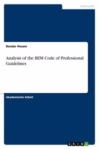 Analysis of the BEM Code of Professional Guidelines