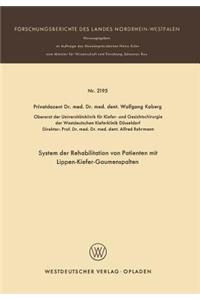 System Der Rehabilitation Von Patienten Mit Lippen-Kiefer-Gaumenspalten