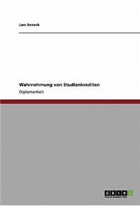 Wahrnehmung von Studienkrediten