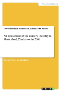 assessment of the nursery industry in Manicaland, Zimbabwe in 2008