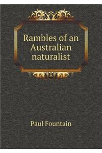 Rambles of an Australian naturalist