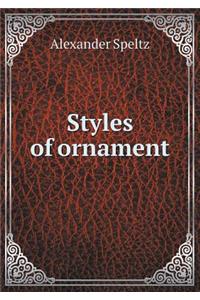 Styles of ornament