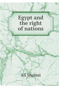 Egypt and the Right of Nations