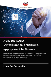 AVIS DE ROBO L'intelligence artificielle appliquée à la finance