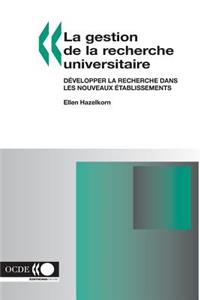 La Gestion de La Recherche Universitaire