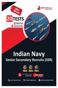 Indian Navy Senior Secondary Recruits (SSR) Recruitment Exam 2023 (English Edition) - 8 Full Length Mock Tests and 12 Sectional Tests (1100 Solved Questions) with Free Access to Online Tests