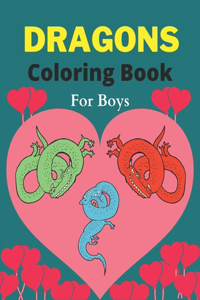 DRAGONS Coloring Book For Boys