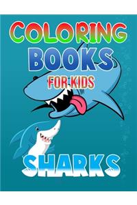 Coloring Books For Kids Sharks