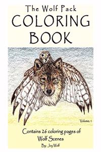 The Wolf Pack Coloring Book 26 Coloring Pages of Wolf Scenes Volume 1