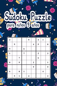 Sudoku Puzzle para niños 9 años: juegos para jugar en familia De Fácil a medio