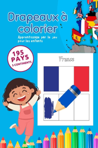 Drapeaux à colorier