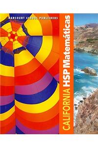 Harcourt School Publishers Spanish Math: Student Edition Grade 5 2009