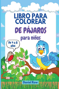 Libro para colorear de pájaros para niños