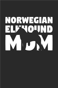Norwegian Elkhound Notebook 'Norwegian Elkhound Mom' - Gift for Dog Lovers - Norwegian Elkhound Journal