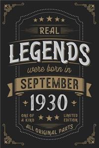 Real Legends were born in September 1930