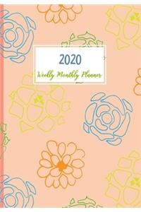 Weekly Monthly Planner 2019-2020