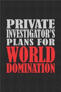 Private Investigator's Plans For World Domination
