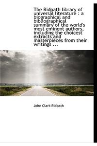 The Ridpath Library of Universal Literature