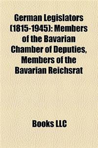 German Legislators (1815-1945)