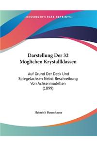 Darstellung Der 32 Moglichen Krystallklassen