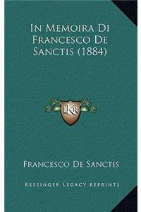 In Memoira Di Francesco De Sanctis (1884)