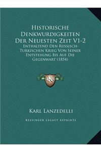 Historische Denkwurdigkeiten Der Neuesten Zeit V1-2