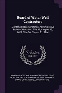 Board of Water Well Contractors
