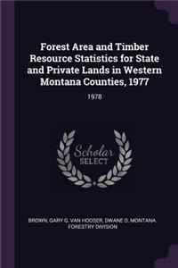 Forest Area and Timber Resource Statistics for State and Private Lands in Western Montana Counties, 1977