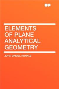 Elements of Plane Analytical Geometry
