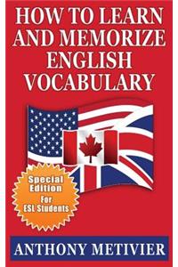 How to Learn and Memorize English Vocabulary
