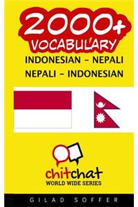 2000+ Indonesian - Nepali Nepali - Indonesian Vocabulary